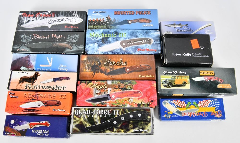 Lot 287: Lot of 15 New Folding Pocket Knives