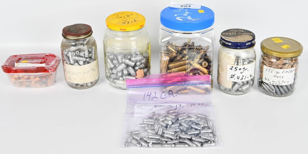 Lot 294: Large Lot of Various Cal Lead Bullet Tips