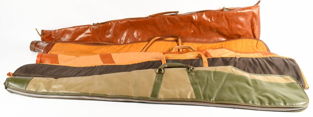 Lot 346: (5) Various Vintage Rifle / Shotgun Cases Vinyl