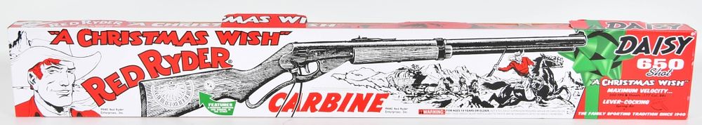 Lot 370: Red Ryder Daisy A Christmas Wish BB Gun, Wood
