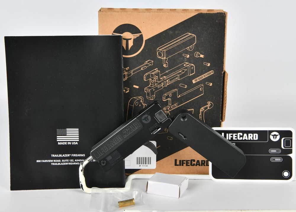 Lot 378: Trailblazer LifeCard .22 LR Folding Pistol