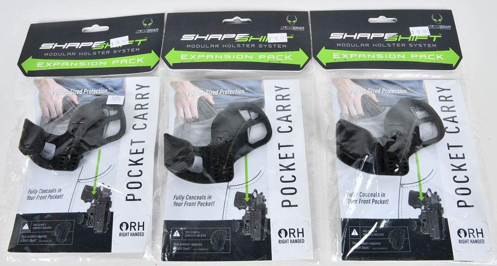 Lot 463: (3) AlienGear Shapeshift Pocket Carrier NIP