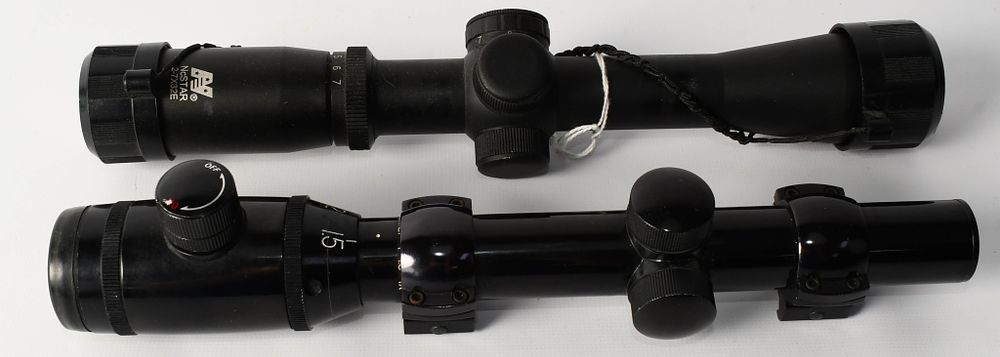 Lot 488: 1 Bushnell & 1 Ncstar Matte Black Riflescopes