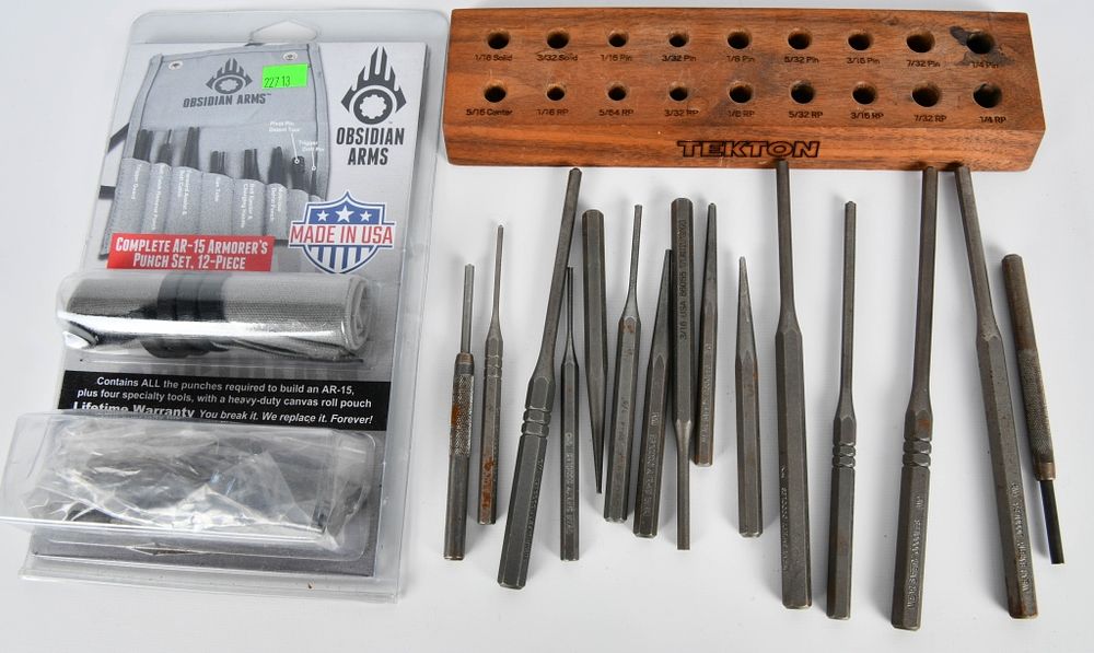 Lot 504: 1 15 Piece & 1 12 Piece Gunsmith Punch Set