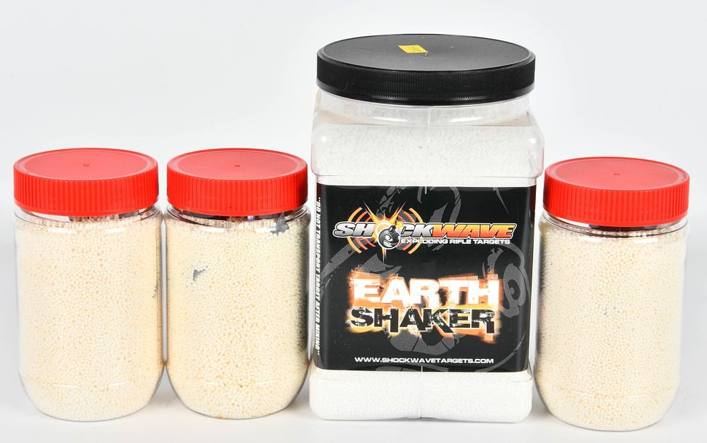 Lot 561: Shockwave Earth Shaker 3lb container & (3) 14oz