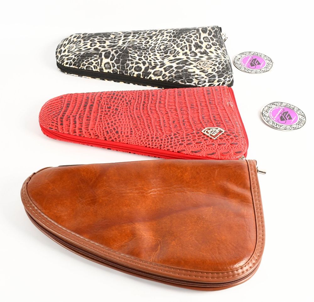 Lot 572: (3) Handgun Case 2 from Fashion Firearm Handbags
