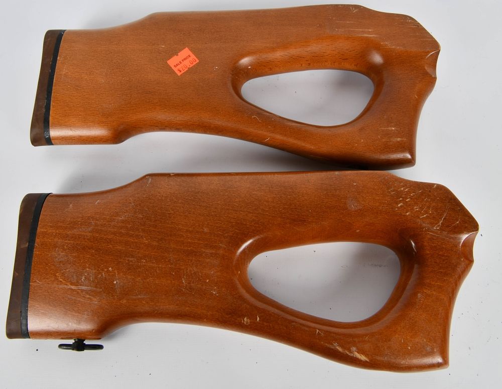 Lot 575: 2 Thumb Hole AK-47 Wood Butt Stocks