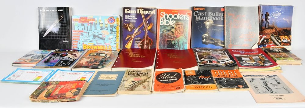 Lot 581: Large Lot of Various Gun Reloading Books