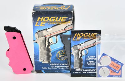 Hogue LE Laser Hand Grip Pink Color. Fits LE Grip Government Full Size Hybrid Models Comes in