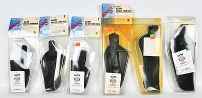 6 New In the Package Uncle Mikes Holsters. Contains Mirage Nytex Holsters Size I Size 0 Size 2