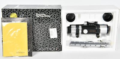 Sightron Red Dot Sight Multi Reticle. Black & Silver Tone Color, Appears in Excellent Condition
