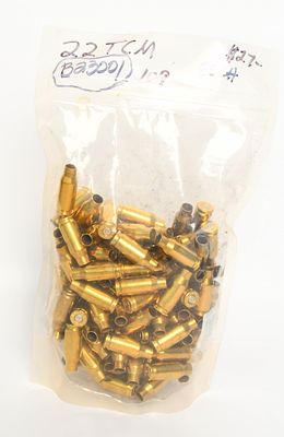 109 ct of the 22 TCM Brass. lot contains approx 109 ct of the .22 TCM Brass refer to pictures