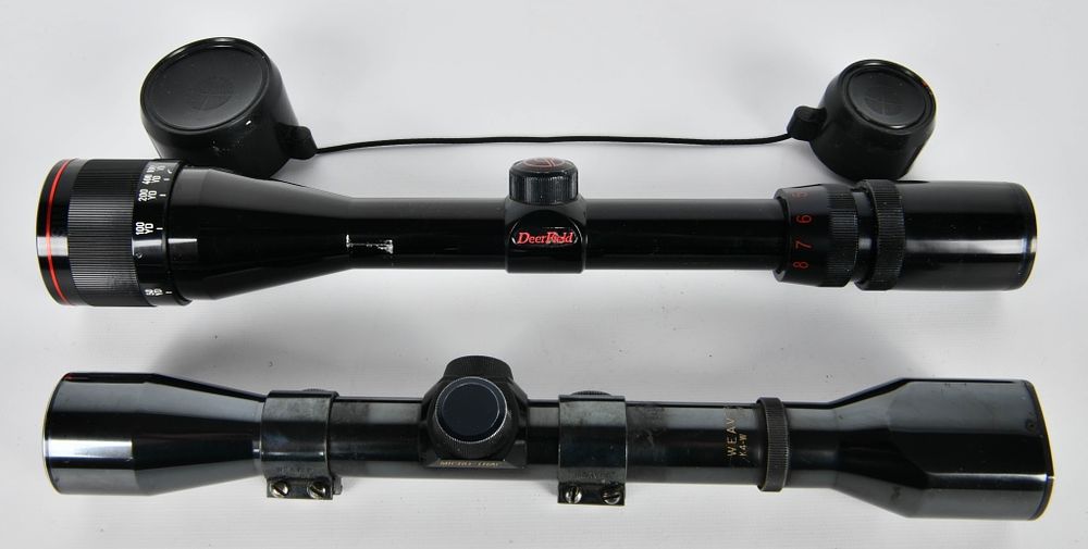 Lot 1056: 2 Matte Black Long Range Riflescopes