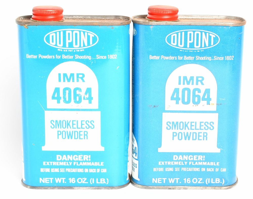 Lot 1061: (2) 1lb cans of the DU-PONT IMR 4064 Smokeless Pow
