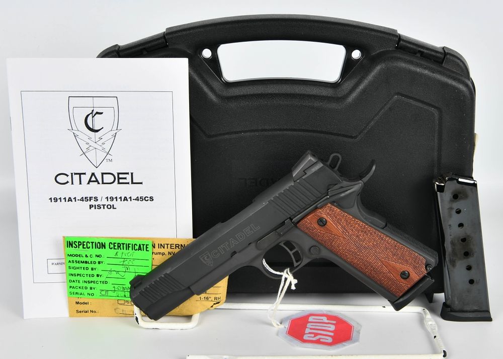 Lot 1065: Citadel M1911-A1 Full Size Semi Auto Pistol .45