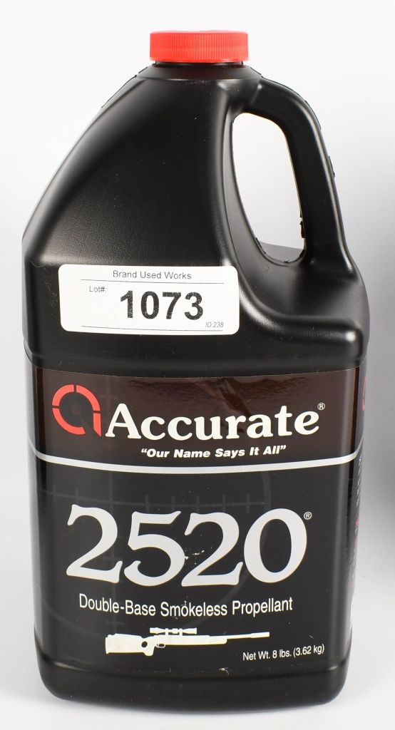 Lot 1073: Accurate 2520 Double Base Smokeless Prop 8 lb
