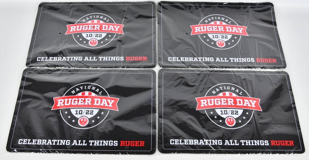 Lot 1086: 4 National Ruger Day Gun Cleaning Mats