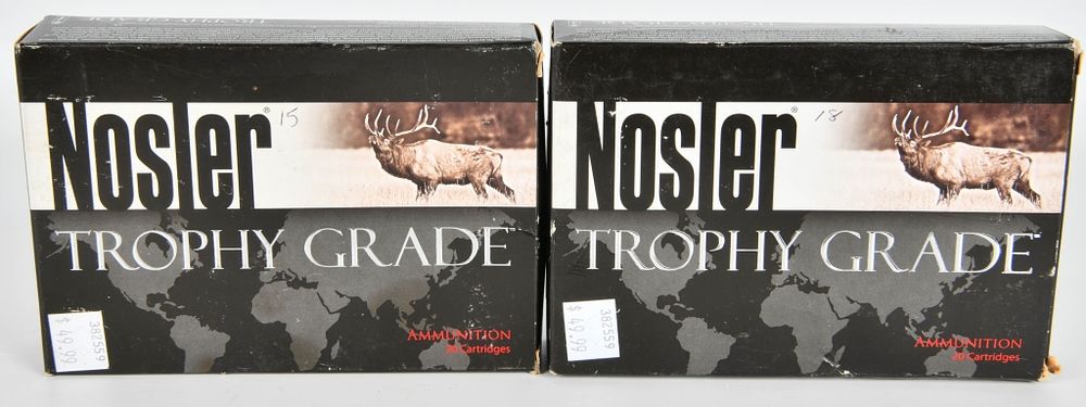Lot 1093: 33 rds Nosler Trophy Grade Partition 280 Ackley