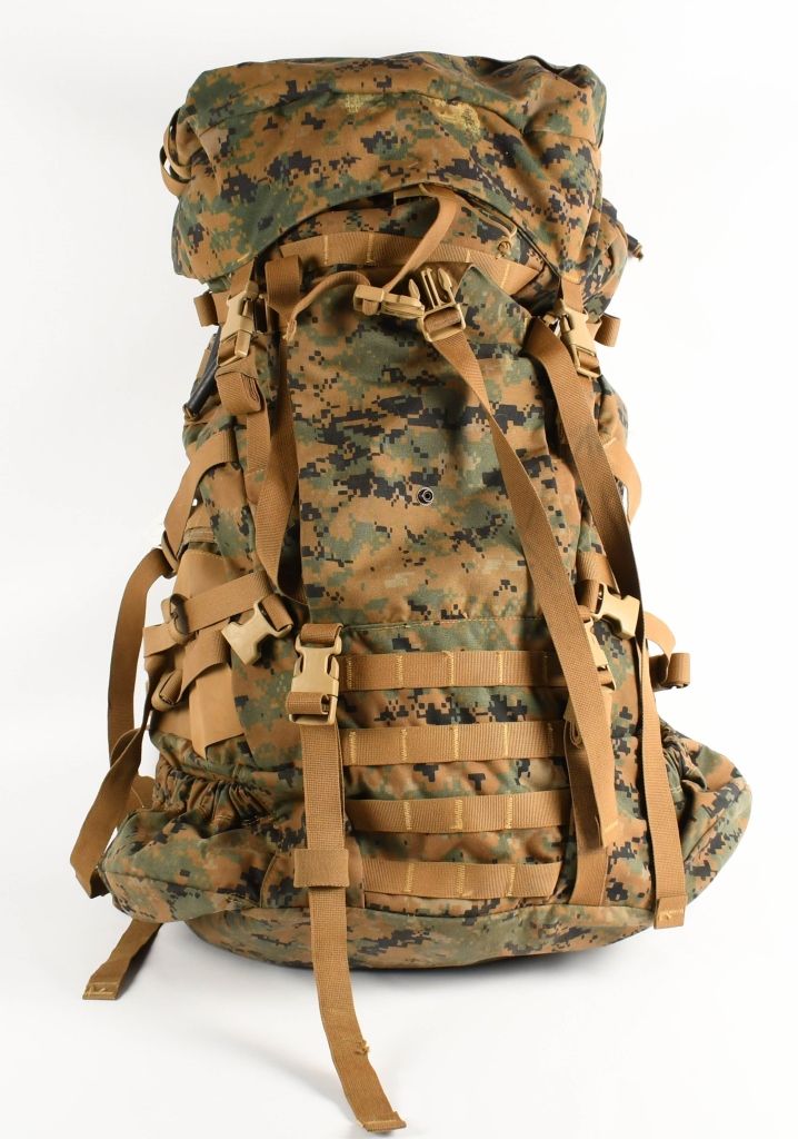 Lot 1109: USMC Backpack : ILBE Rucksack - Marpat Camo