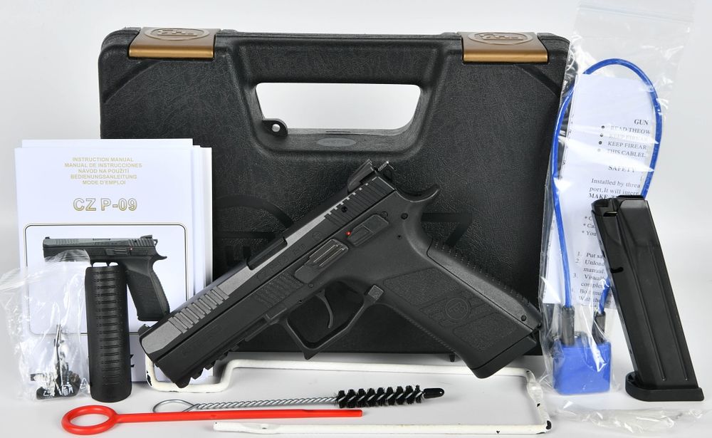 Lot 1125: CZ USA P09 Semi Automatic Pistol 9mm
