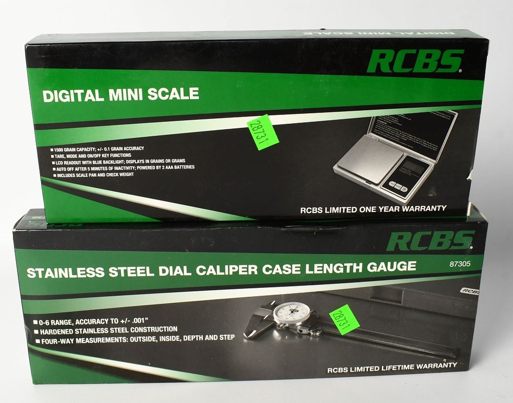 Lot 1132: RCBS SS Dial Caliper case length & digital mini sc