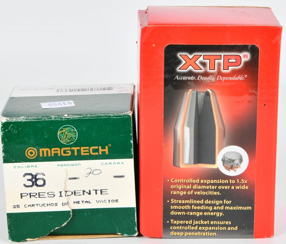 Lot 1146: .36 Caliber Empty Brass & .45 Cal Bullet Tips