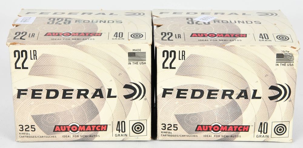 Lot 1159: 650 Rounds Of Federal .22 LR Ammunition