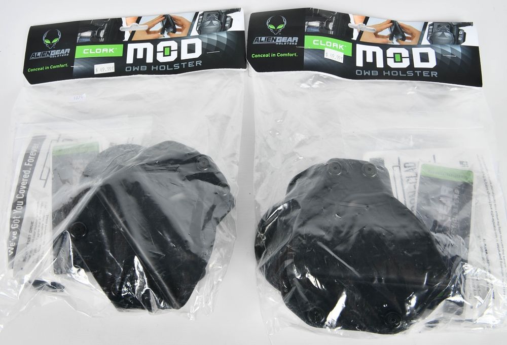 Lot 1162: (2) New AlienGear CLoak Mod OWB Holster attach P36