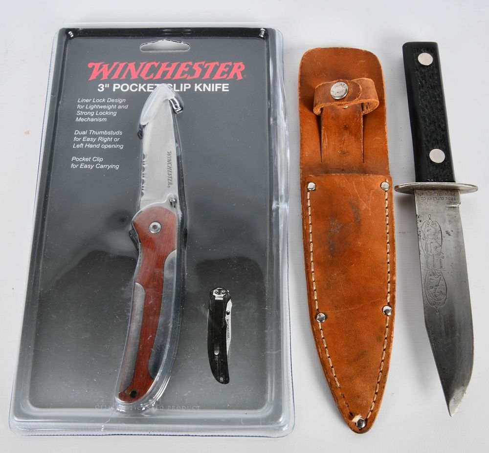 Lot 1207: Winchester 3" Pocket Knife & PROV Cutlery Co