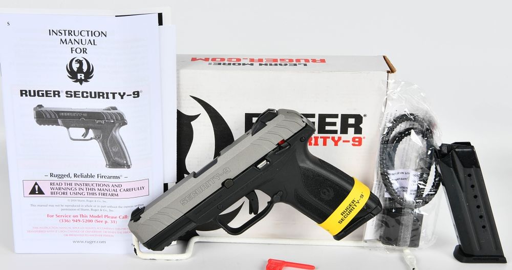 Lot 1260: NEW Ruger Security-9 Semi AUto Pistol 9MM