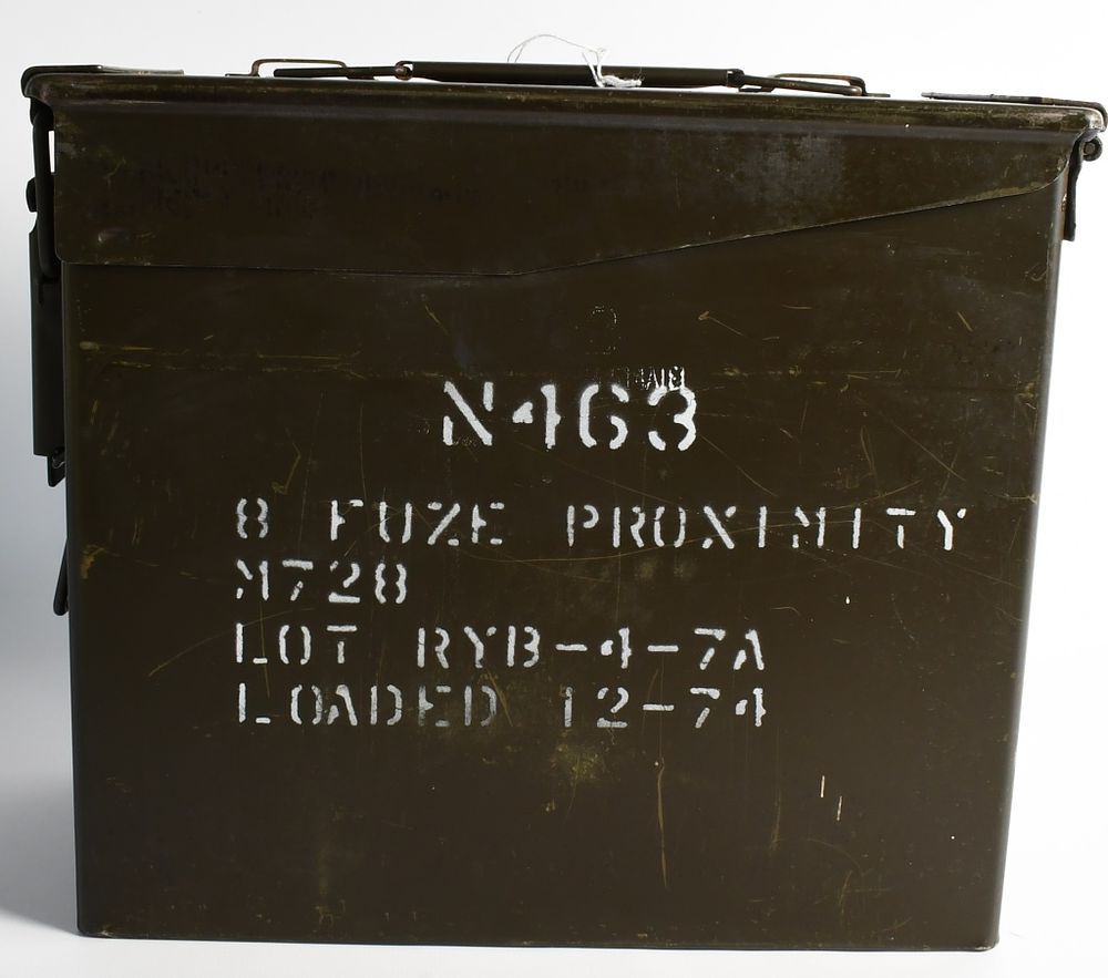 Lot 1282: Large Size Metal Ammo Can