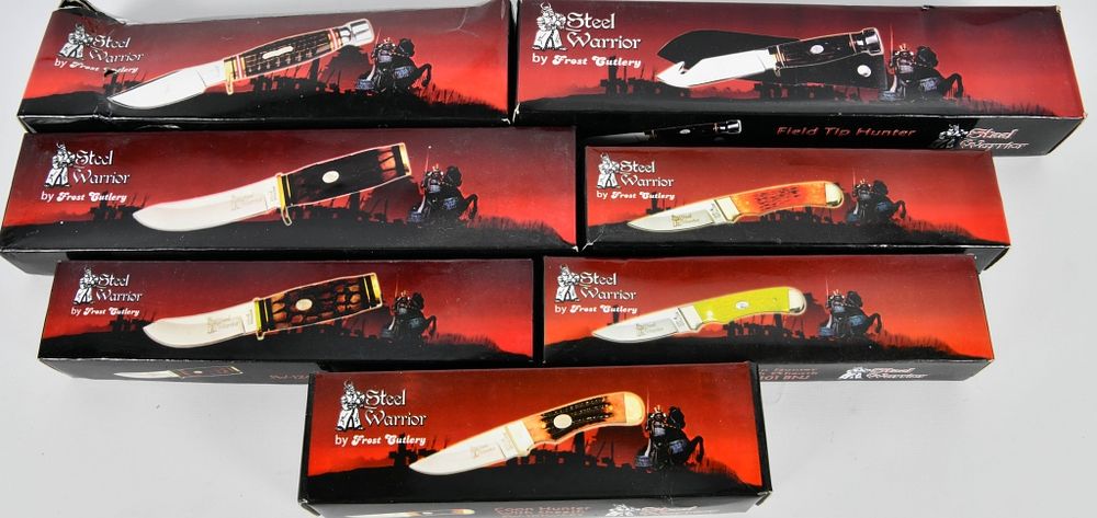 Lot 1298: 7 New In the Package Frost Cutlery Knives