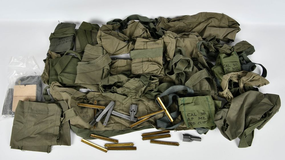 Lot 1310: Large Lot of Military Surplus Bandoliers
