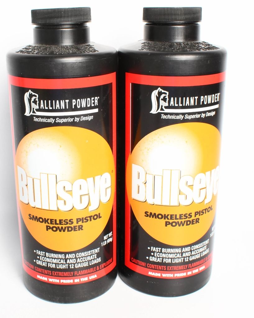 Lot 1361: (2) 1lb bottles Alliant Bullseye Smokeless Pistol