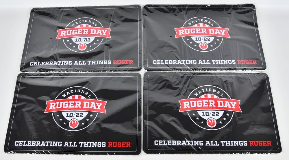 Lot 1386: 4 National Ruger Day Gun Cleaning Mats
