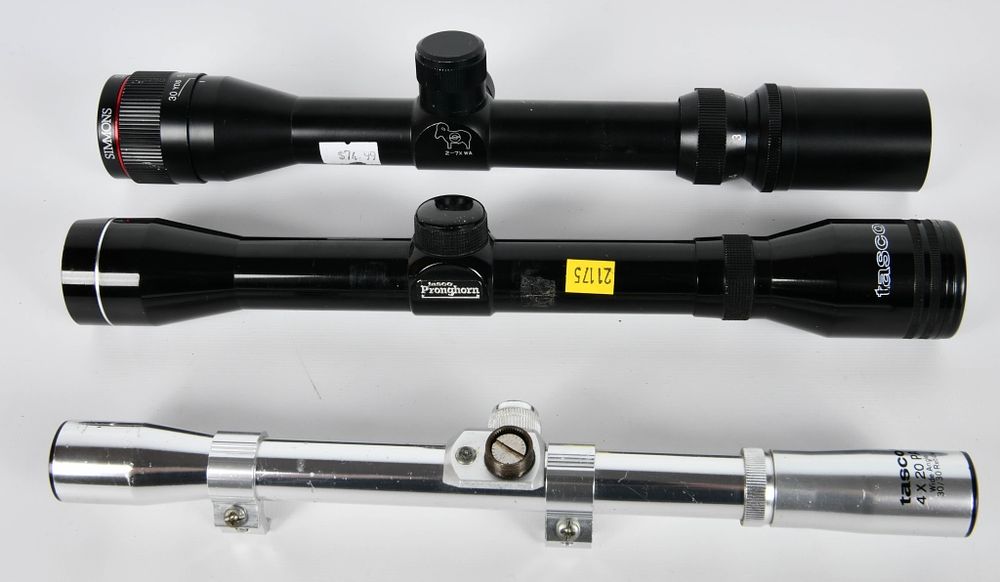 Lot 1388: 3 Various Branded Riflescopes