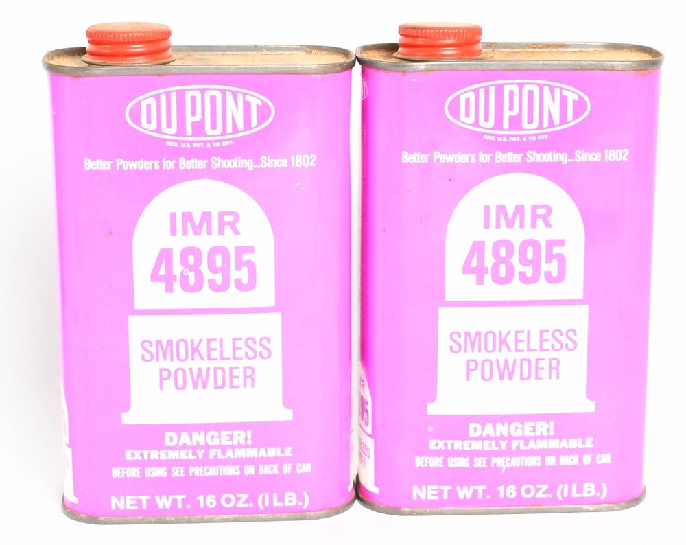 Lot 1391: 2 Cans of the DUPONT IMR 4895 Smokeless Powder