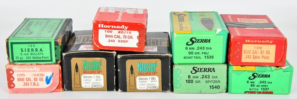 Lot 1440: Approx 500 Count Of 6mm Reloading Bullet Tips