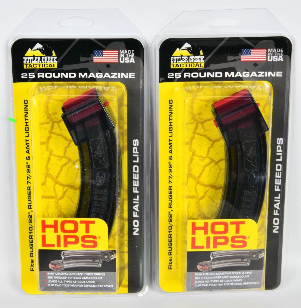 Lot 1442: 2 NIP Butler Creek 10/22 25 Round Magazines