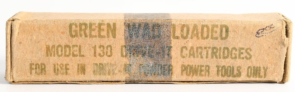 Lot 1453: For Power Tool Green wad Loaded model 130