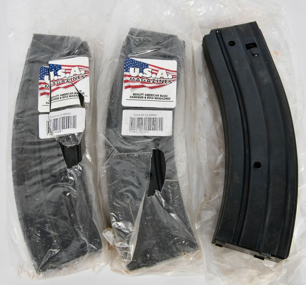 Lot 1472: (3) 40 rd AR-15 Metal Magazines new in package