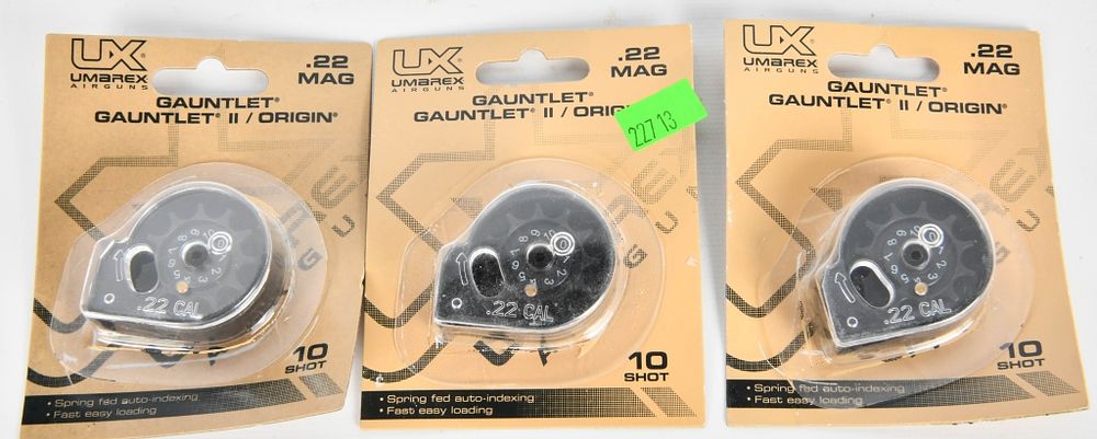Lot 1516: Lot of 3 Umarex Gauntlet PCP Pellet Gun Air Rifle
