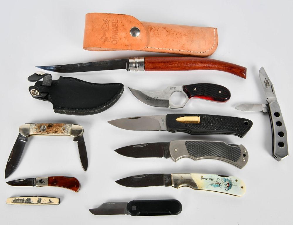 Lot 1525: 10 Various Pocket Knives
