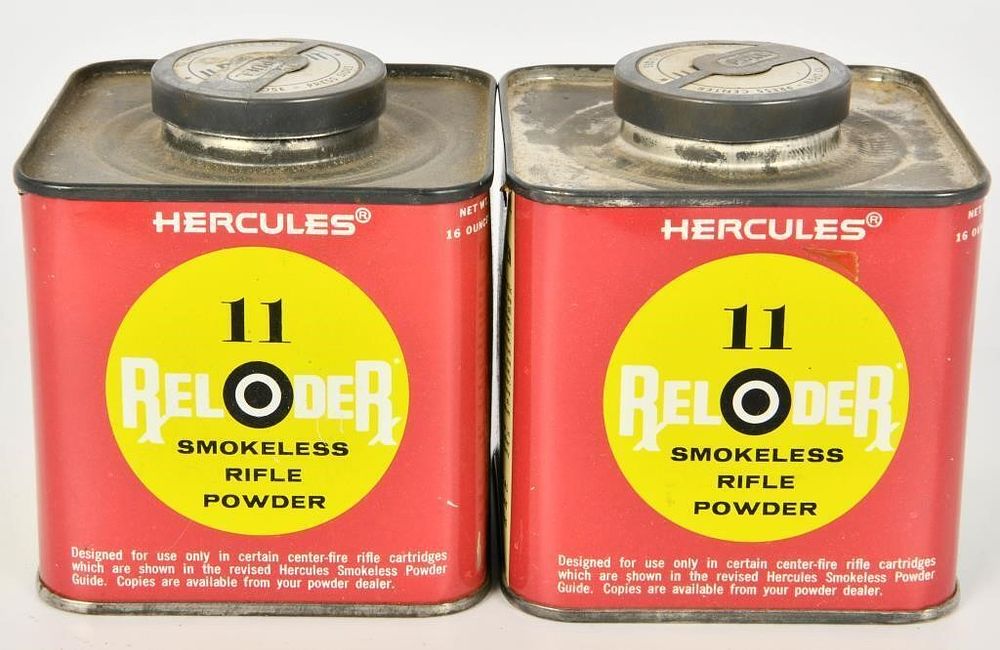 Lot 1527: 2 1 LB Containers Hercules Reloder 11 Gunpowder