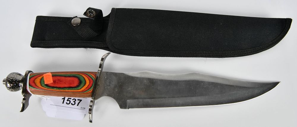 Lot 1537: Chipaway Cutlery Dagger with Pakka wood handle