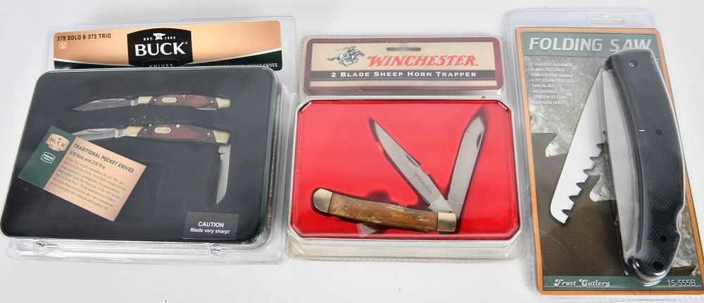 Lot 1556: 3 Brand New In the Package Knives & Sets