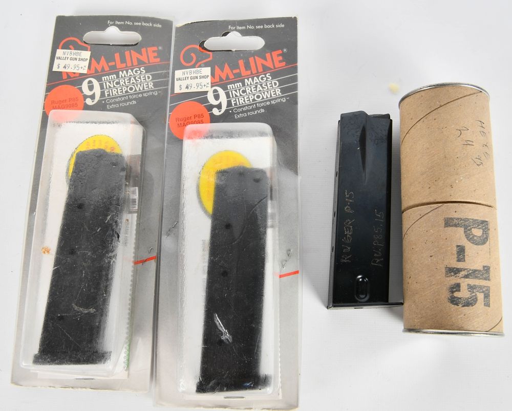 Lot 1576: Lot of 3 Ruger P85 Magazines 18 Rounds