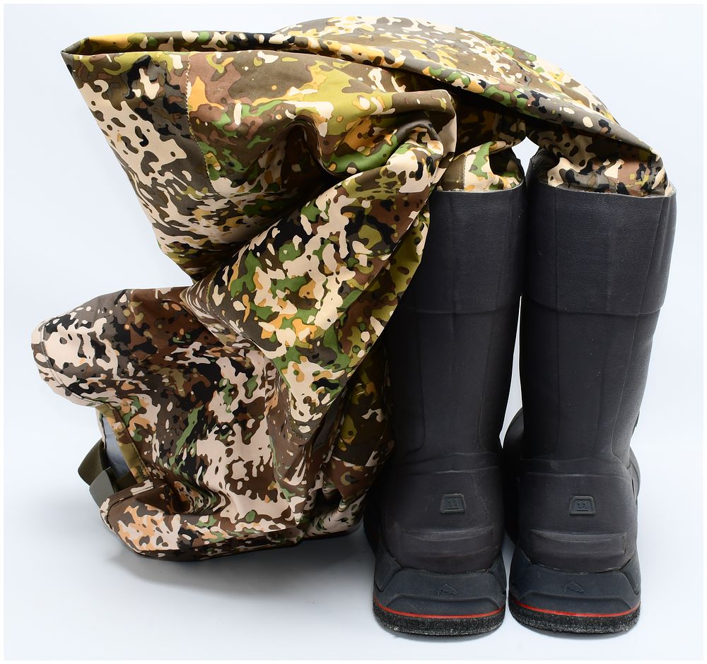 Lot 83: Simms G3 Guide Bootfoot-Felt Waders, NEW WITH TAGS, River Camo, Size Large, Boot Size 11