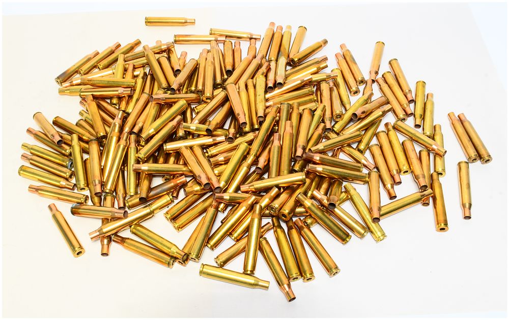 Lot 95: 200 Count PMC 280 REM Once-Fired Empty Brass Casings