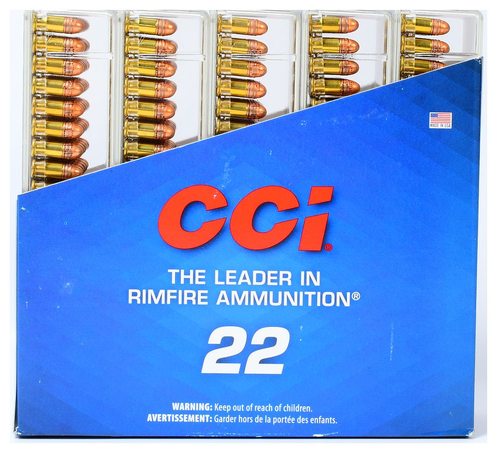 Lot 97: 500 Rounds CCI .22 Short TARGET Rimfire Ammunition, New, Unopened